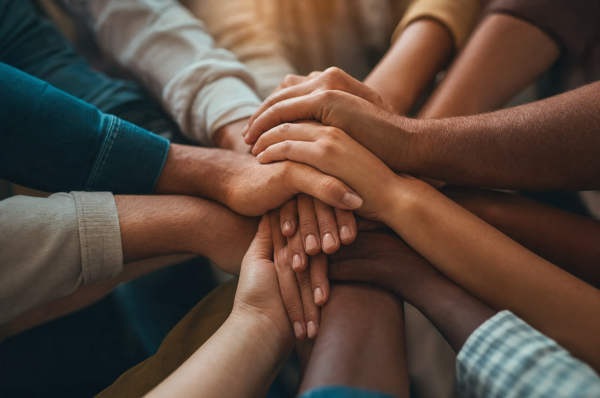 Hands joined in commitment